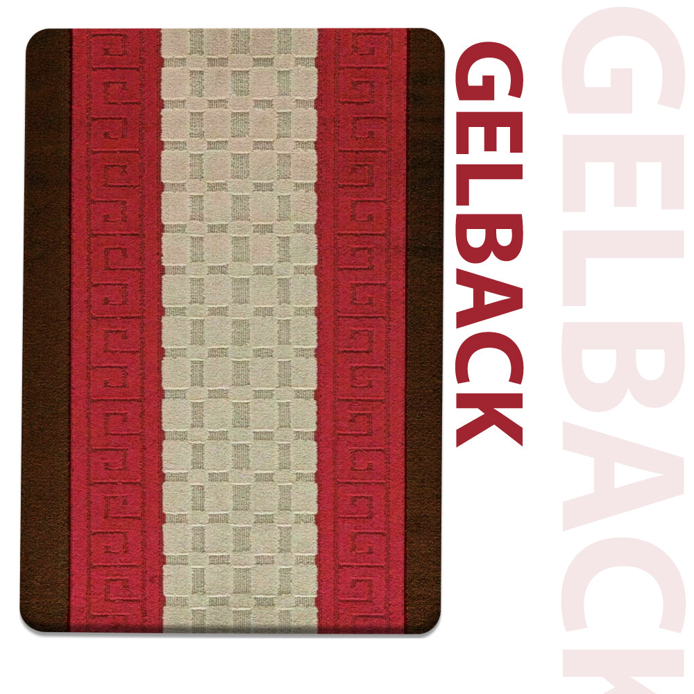 Washable Non Slip Area Rug - Black Grey