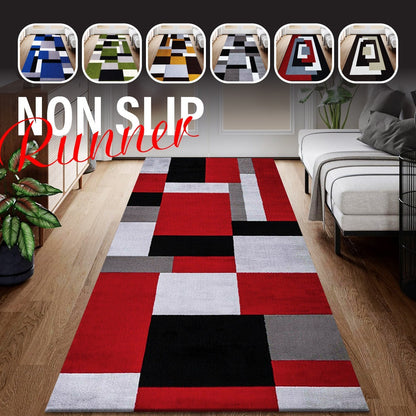 Large Indoor Dirt Trapper Door Mat - Grey Black