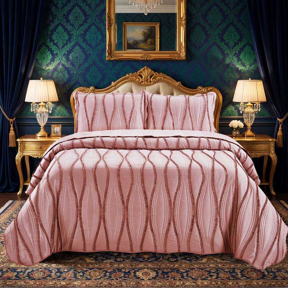 Luxury Quilted Bedspread Set