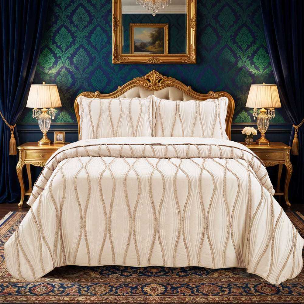 Luxury Quilted Bedspread Set