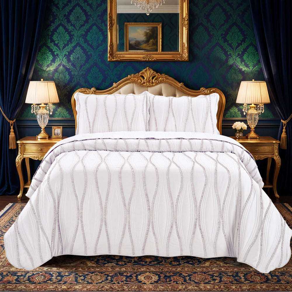 Luxury Quilted Bedspread Set