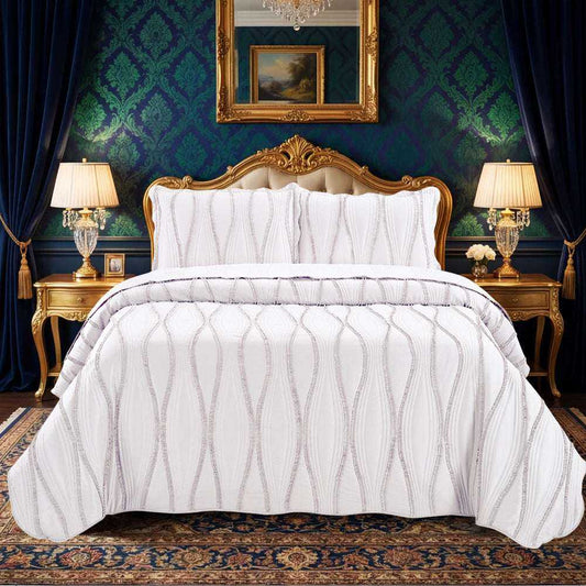 Luxury Quilted Bedspread Set
