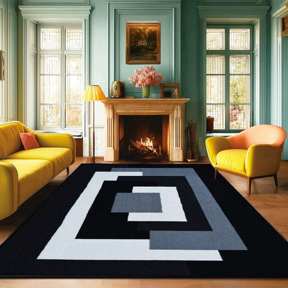 Geometric Non-Slip Runner Rug | Hallway, Kitchen & Bedroom Mat