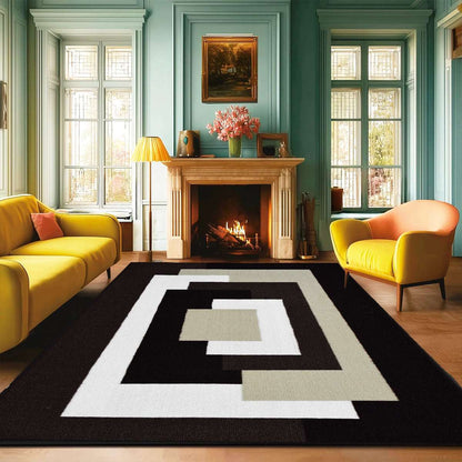 Geometric Non-Slip Runner Rug | Hallway, Kitchen & Bedroom Mat