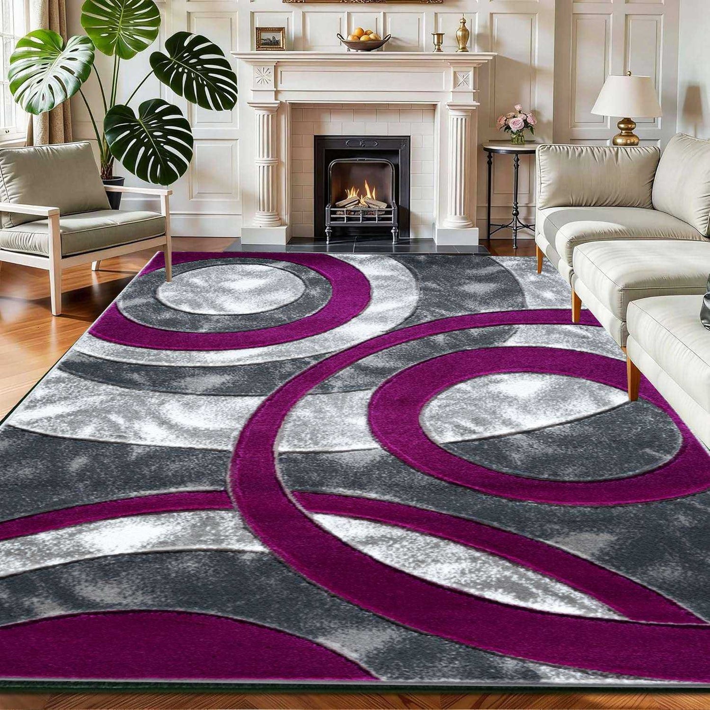 Modern Statement Living Room Rug
