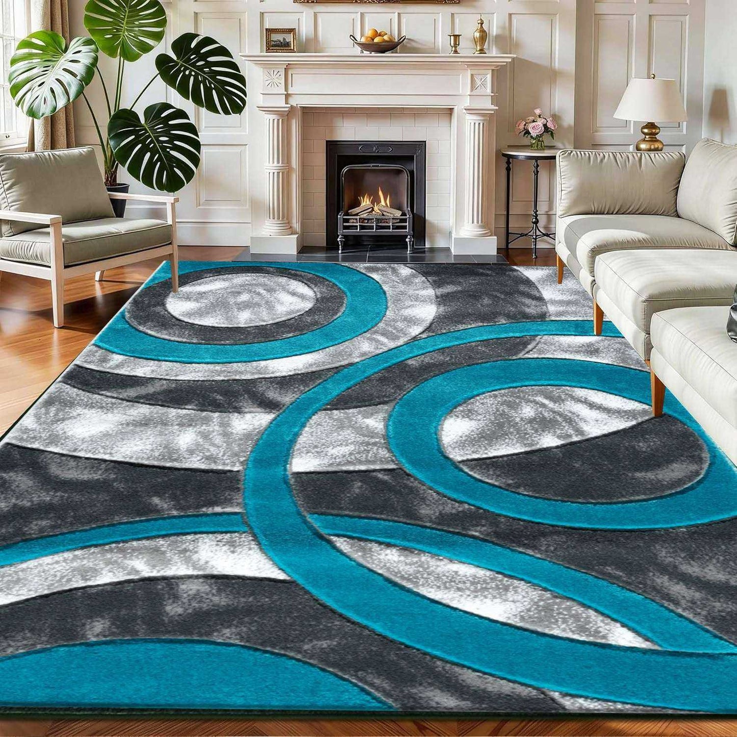 Modern Statement Living Room Rug