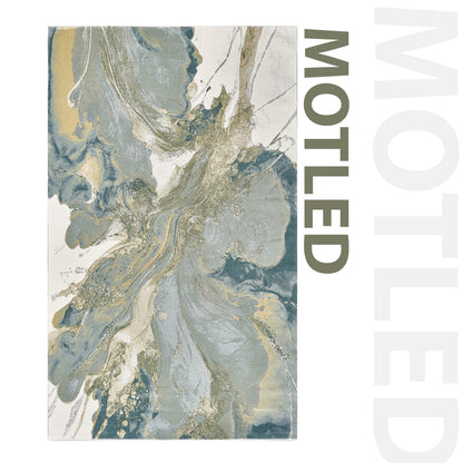 Mottled Fluffy Bedroom Rug