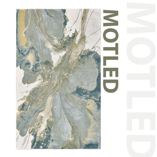 Mottled Fluffy Bedroom Rug