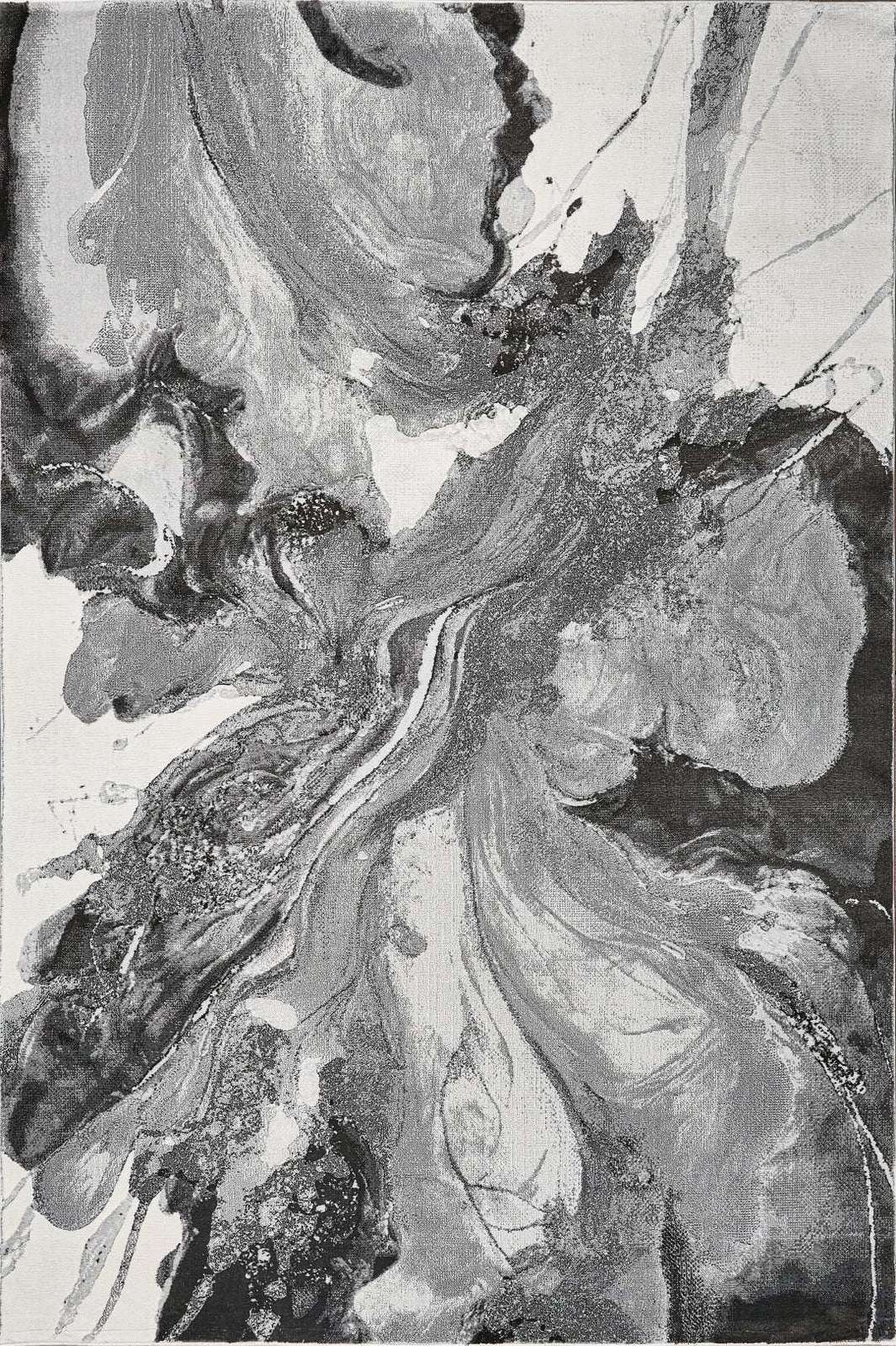 Mottled Fluffy Bedroom Rug