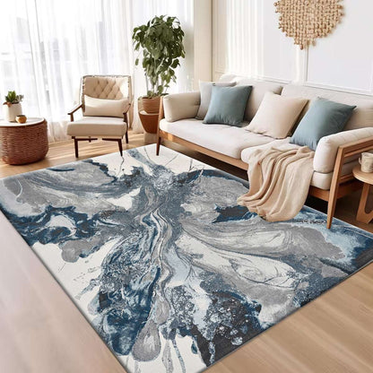 Motled Fluffy Area Rug