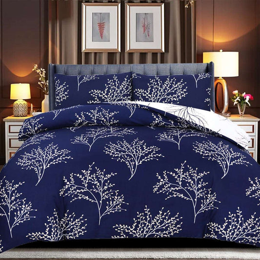 Reversible Duvet Cover Set - Midnight Tree