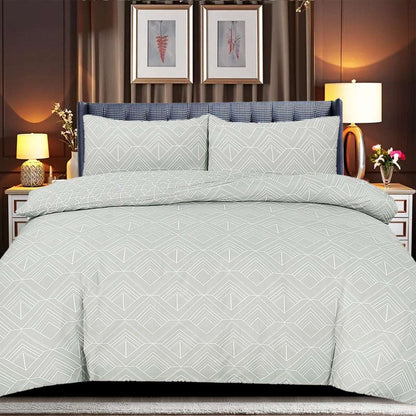 Reversible Duvet Cover Set - Silver