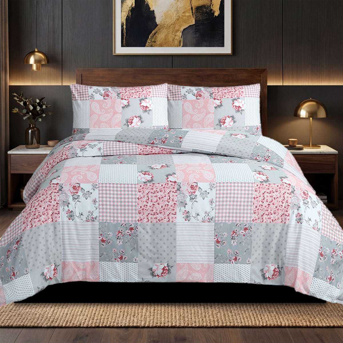 Floral Duvet Cover Bedding Set with Pillowcase(s)