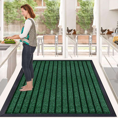 Rubber Backed Door Mat - Green