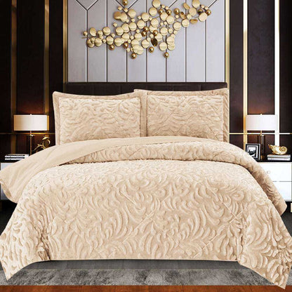 Embossed Quilted Bedspread Throw