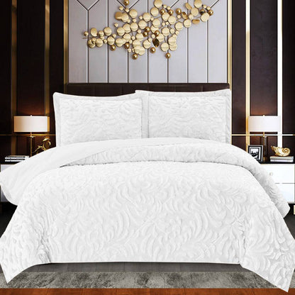 Embossed Quilted Bedspread Throw