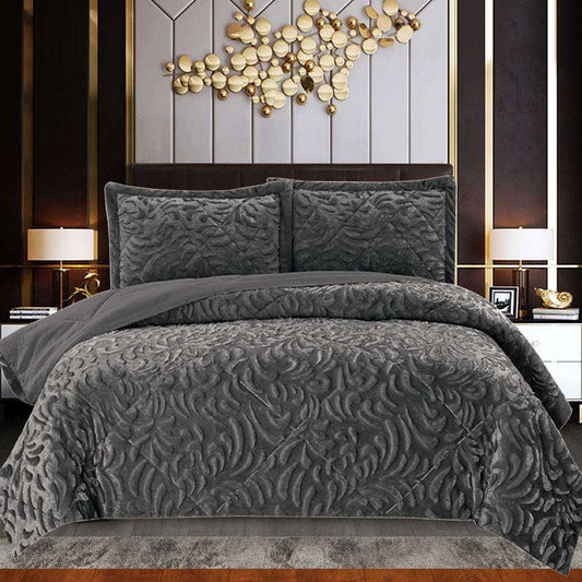 Embossed Quilted Bedspread Throw