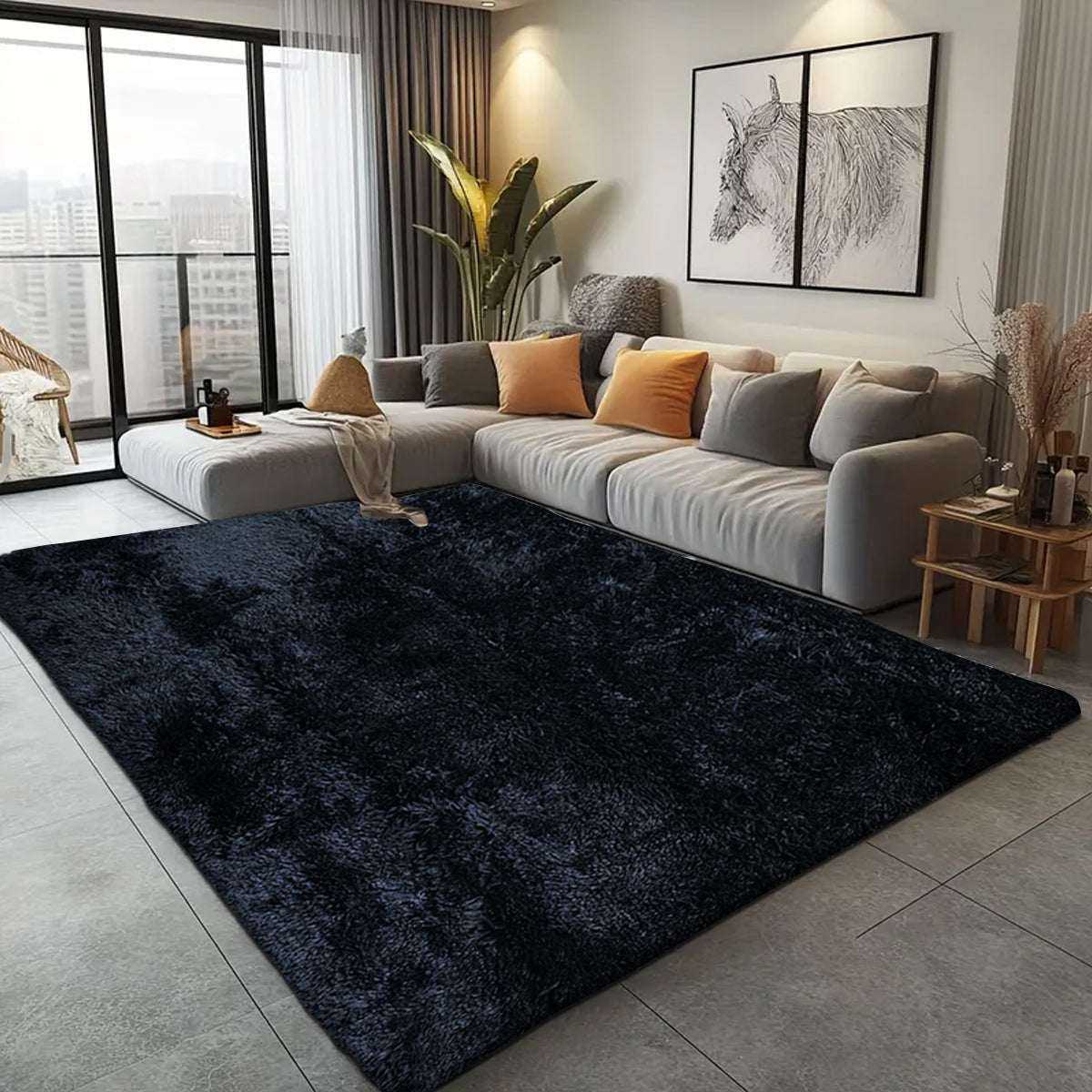Soft Shaggy Area Rug | Living Room, Bedroom & Hallway Rug
