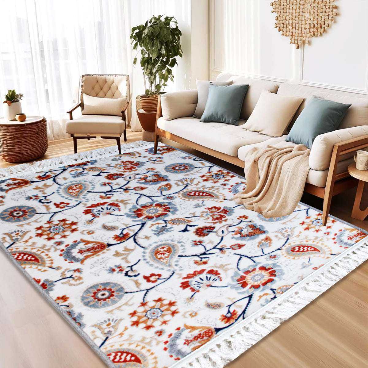 Vintage Printed Traditional Rug