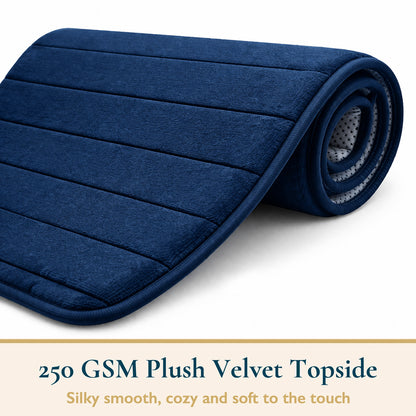 Non Slip Bath Mat Extra Large Bathroom Rug Water Absorbent Toilet Pedestal Mats