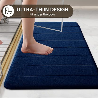 Non Slip Bath Mat Extra Large Bathroom Rug Water Absorbent Toilet Pedestal Mats