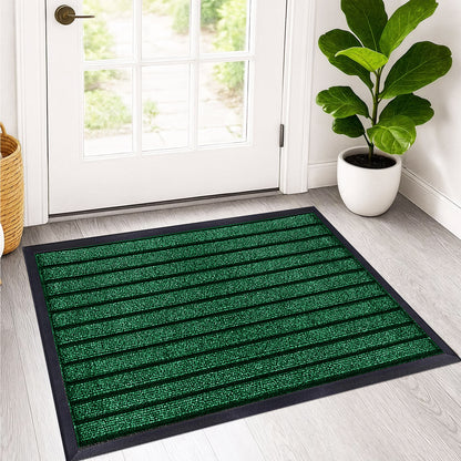 Non Slip Rubber Door Mat UK | Indoor Outdoor Heavy Duty Entrance Mat | Style 5 brown 120 x 150 cm