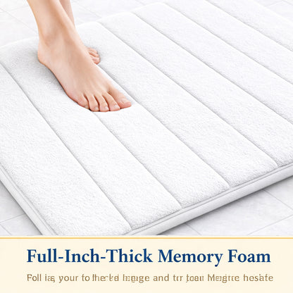 Non Slip Bath Mat Extra Large Bathroom Rug Water Absorbent Toilet Pedestal Mats