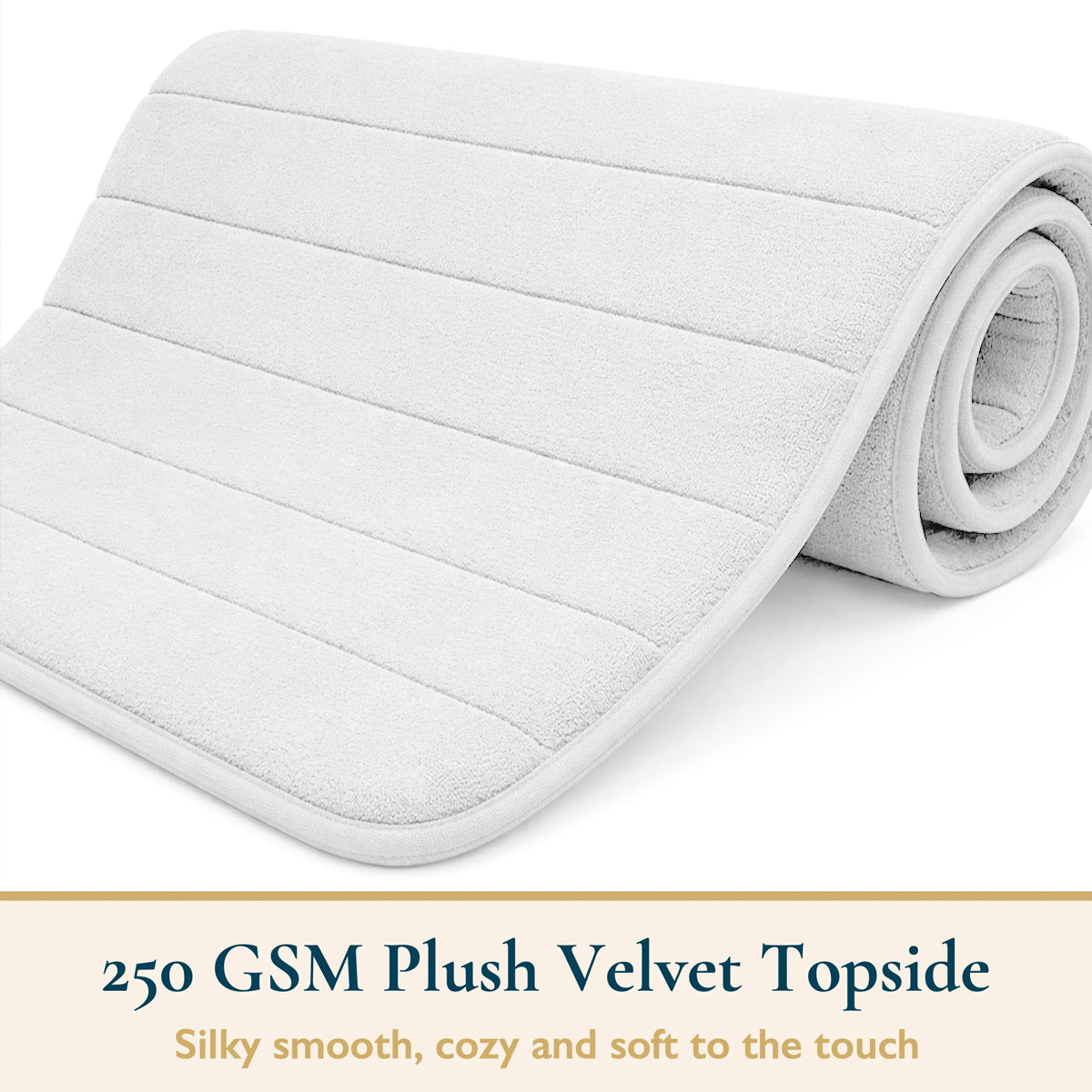 Non Slip Bath Mat Extra Large Bathroom Rug Water Absorbent Toilet Pedestal Mats