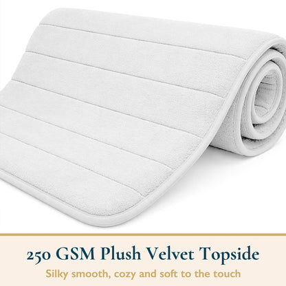 Non Slip Bath Mat Extra Large Bathroom Rug Water Absorbent Toilet Pedestal Mats
